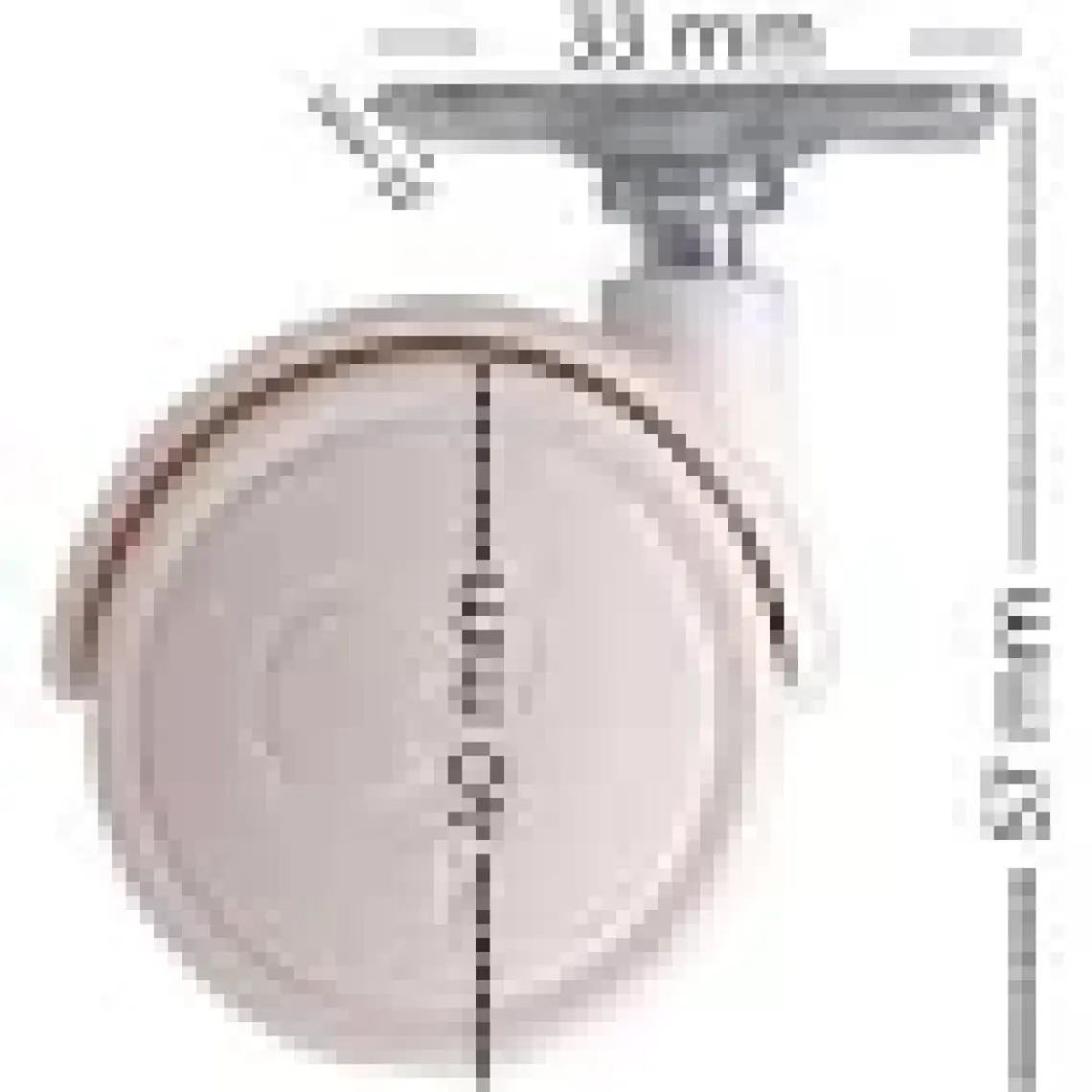 Adem Koç Plastik Oynak Tablalı Dolap Sehpa Masa Ayağı Mobilya Tekerleği 40 mm Polyemid (4 Adet)