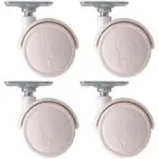 Adem Koç Plastik Oynak Tablalı Dolap Sehpa Masa Ayağı Mobilya Tekerleği 40 mm Polyemid (4 Adet)