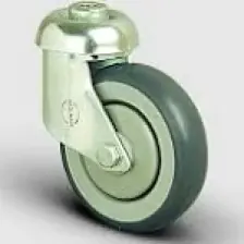 Oynak Delik Bağlantılı, Bilya Rulmanlı, Kauçuk Market Arabası Tekerleği Çap:125 - Es04 Mbr 125
