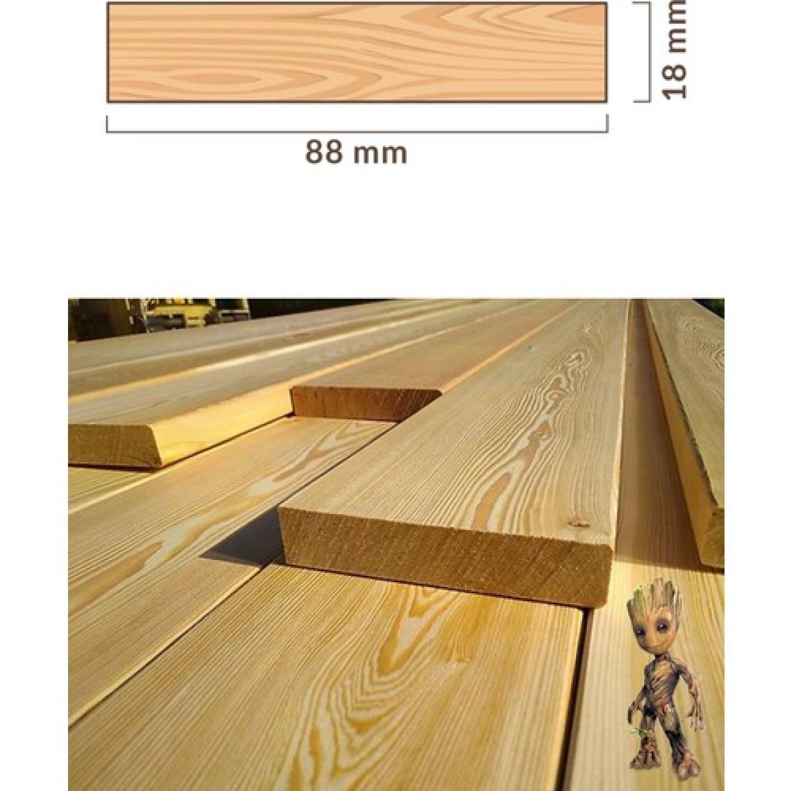 Grootland 100 Cm 2. Sınıf Ahşap Köşeli Deck