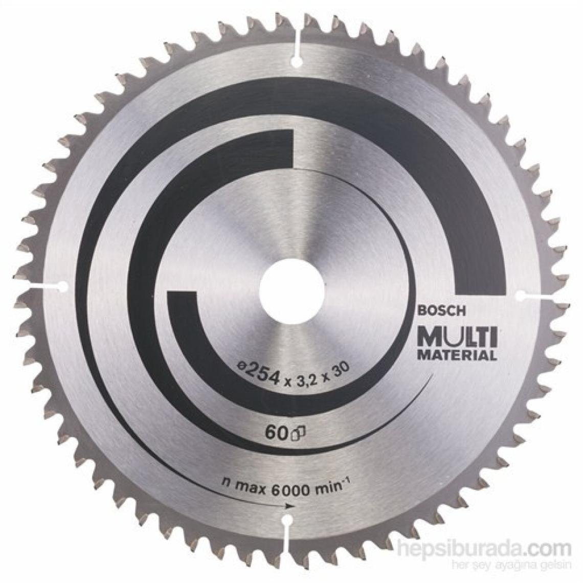 Bosch  - Çoklu Malzeme İçin Daire Testere Bıçağı - 254 X 30 X 3,2 Mm, 60 Diş