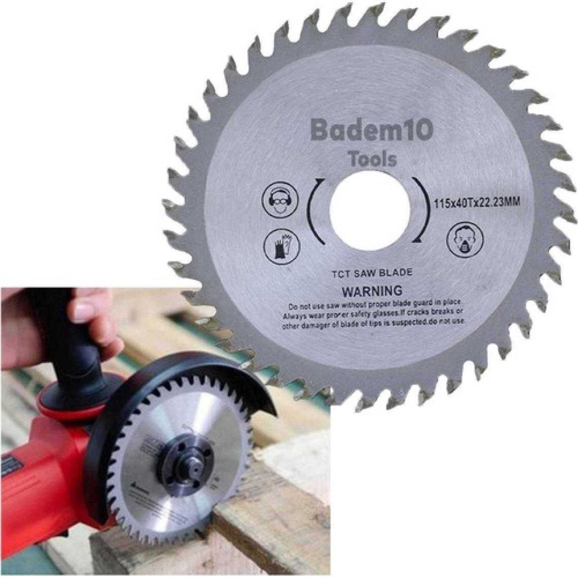 Badem10 Testere Spiral Ağaç Ahşap Sunta Kesme Testeresi 115 mm 40 Diş (2 Adet)