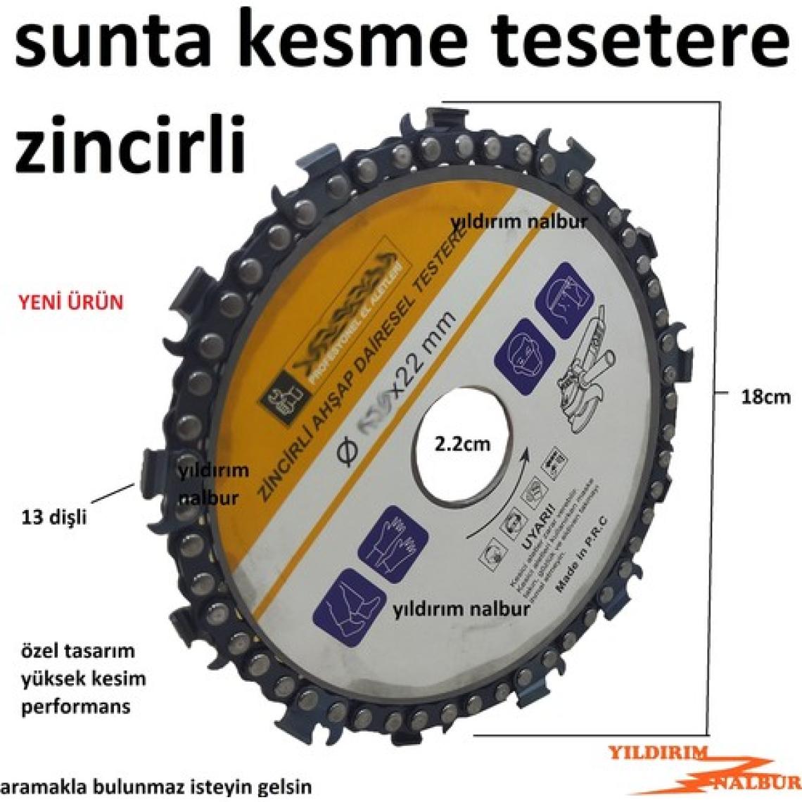 Yıldırım Sunta Kesme Zincirli 180LİK Daire Testere Odun Kesme Büyük Boy Testere Yeni Ürün