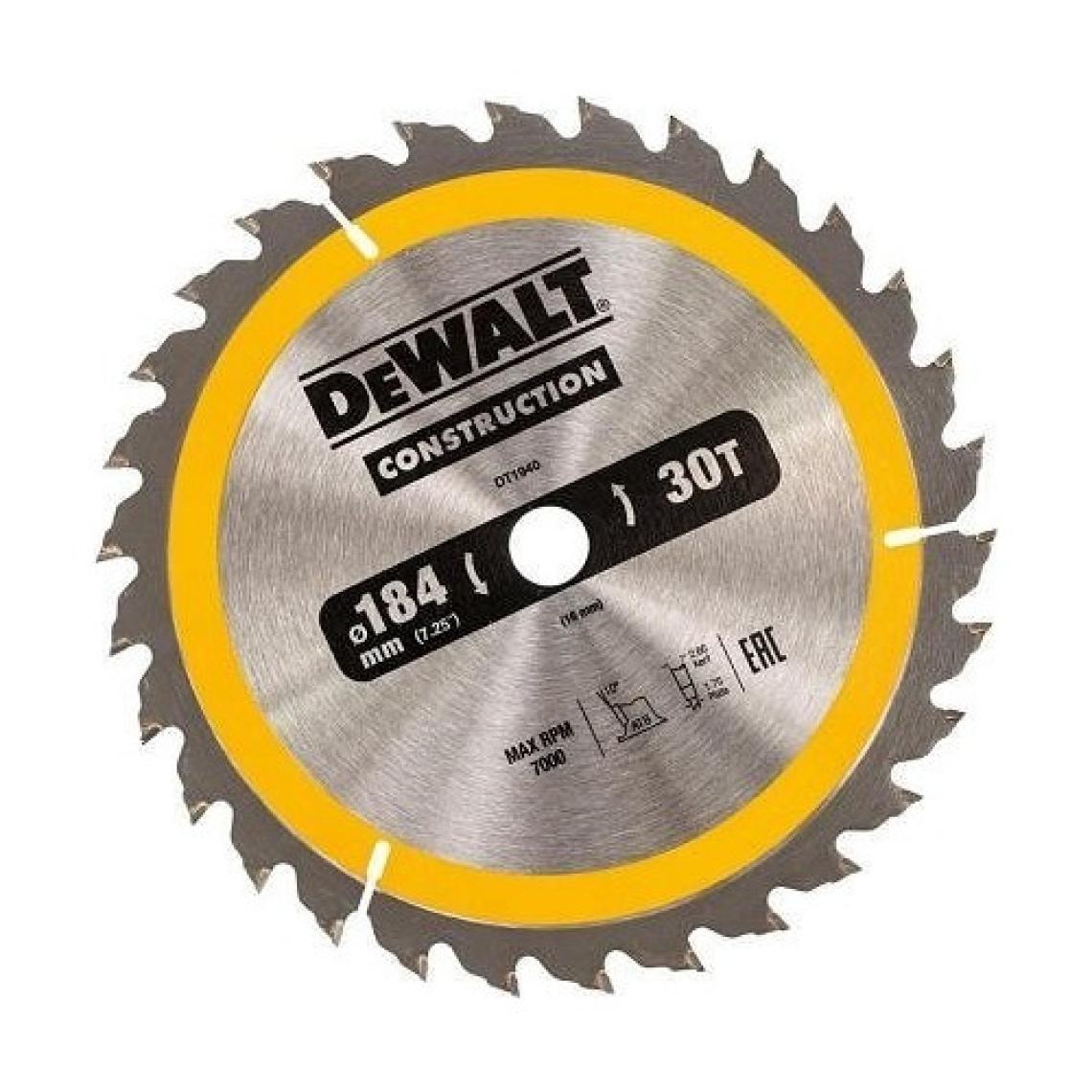 Dewalt DT1940-QZ 184X16 MM 30 Diş Elmas Testere