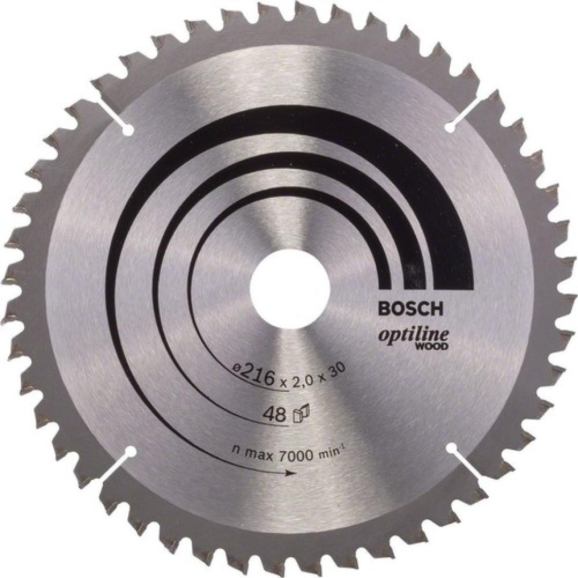 Bosch - Optiline Serisi Ahşap Için Daire Testere Bıçağı B 216X30 Mm-48 Diş