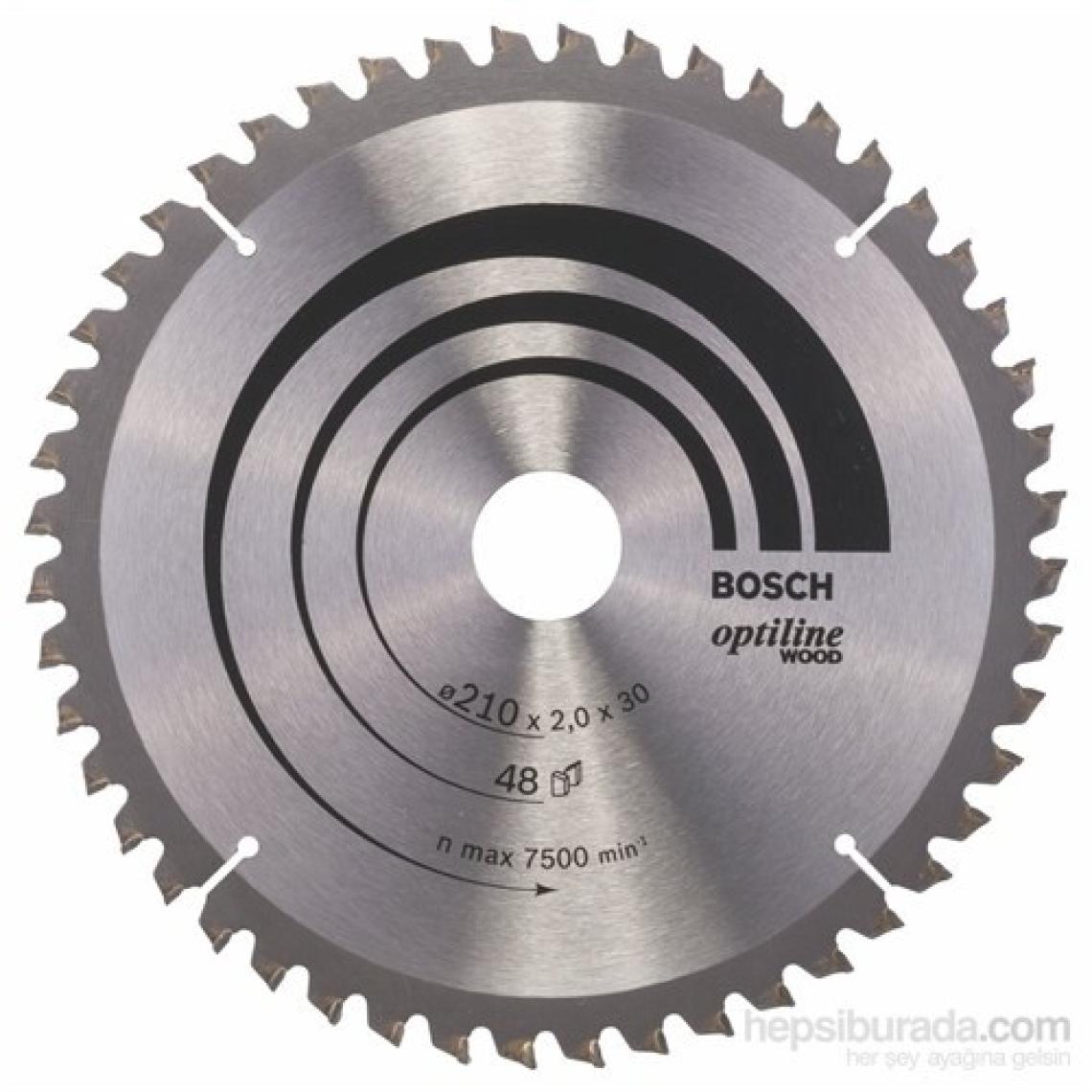Bosch  - Optiline Serisi Ahşap İçin Daire Testere Bıçağı - 210 X 30 X 2,0 Mm, 48 Diş