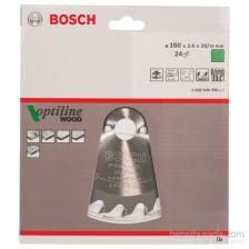 Bosch  - Optiline Serisi Ahşap İçin Daire Testere Bıçağı - 160 X 20/16 X 2,6 Mm, 24 Diş