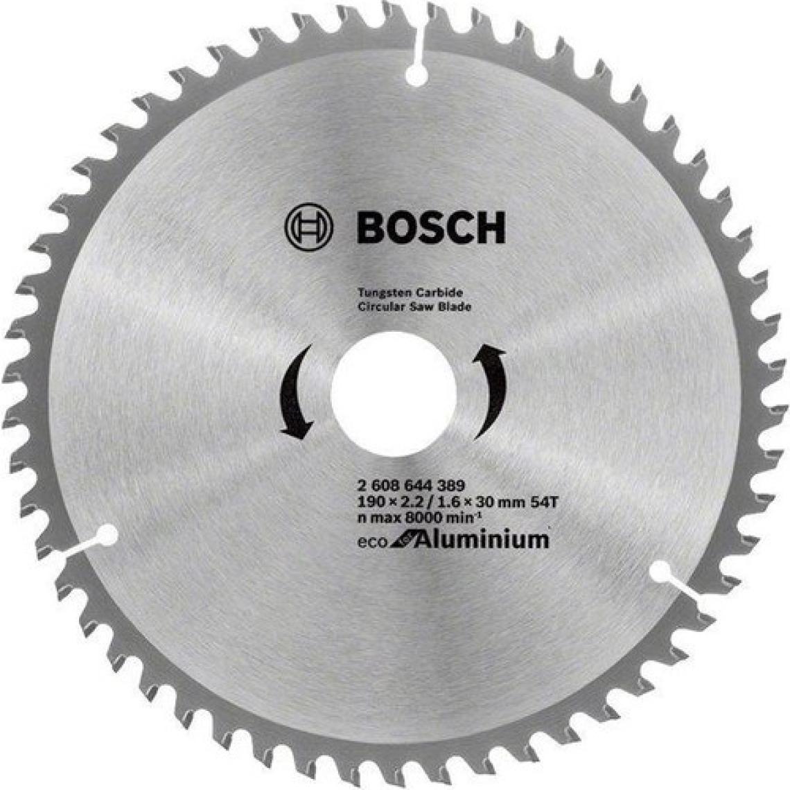 Bosch Alüminyum Daire Testere Optiline 190X30-54