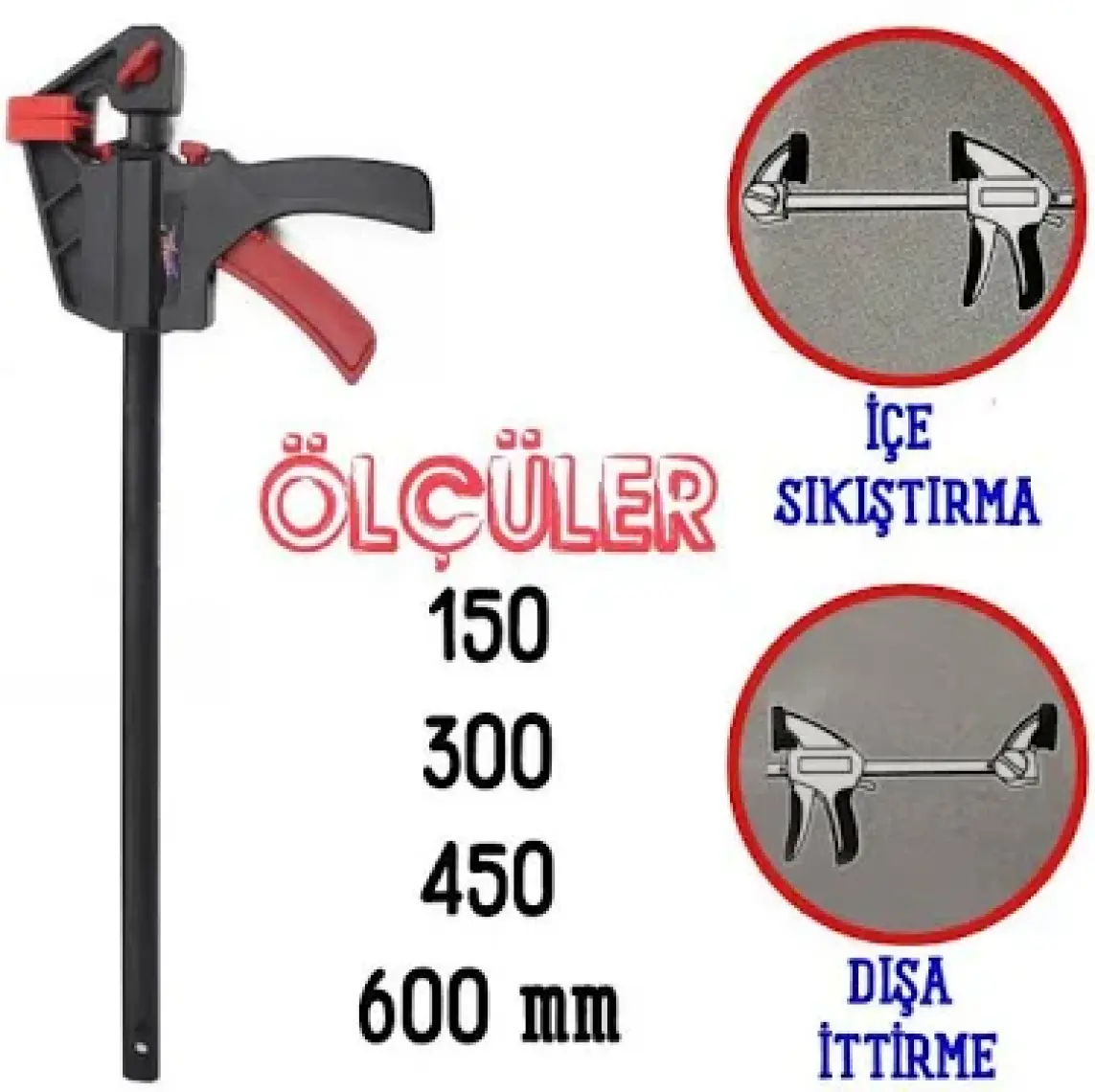 Topart Tek El Cırcır Mek. İşkence 150Mm Topart