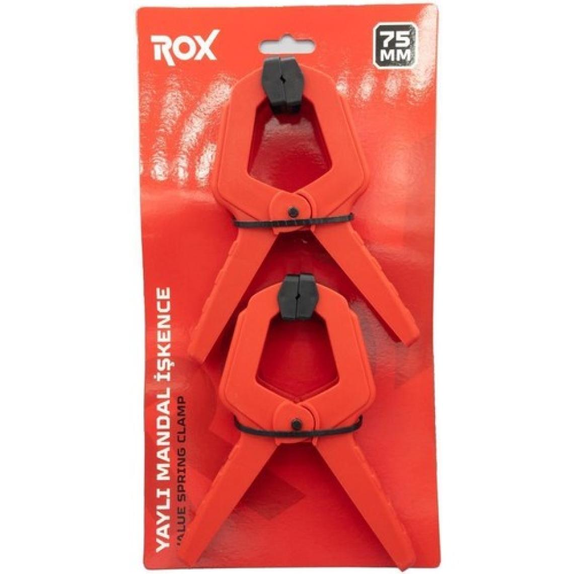 Rox 0149 Yaylı Mandal Tip Kıskaç Işkence 75 mm (2 Li)