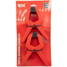 Rox 0149 Yaylı Mandal Tip Kıskaç Işkence 75 mm (2 Li)