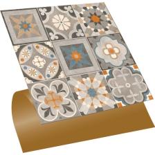 Tink Kendinden Yapışkanlı Apricot Desenli Pvc Karo 30X30 cm (4 Adet) 0,36 M2
