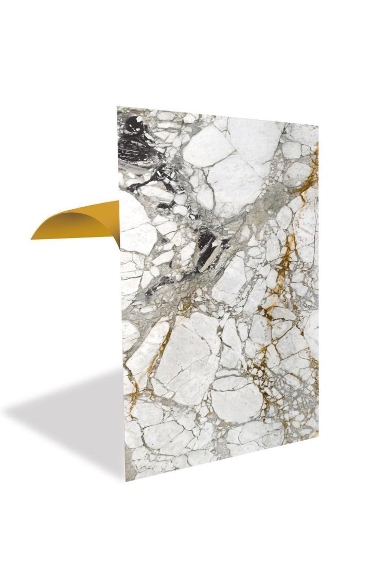 Tink Kendinden Yapışkanlı Taş Mermer Desenli Pvc Panel 41X62 cm (4 Adet) 1 M²