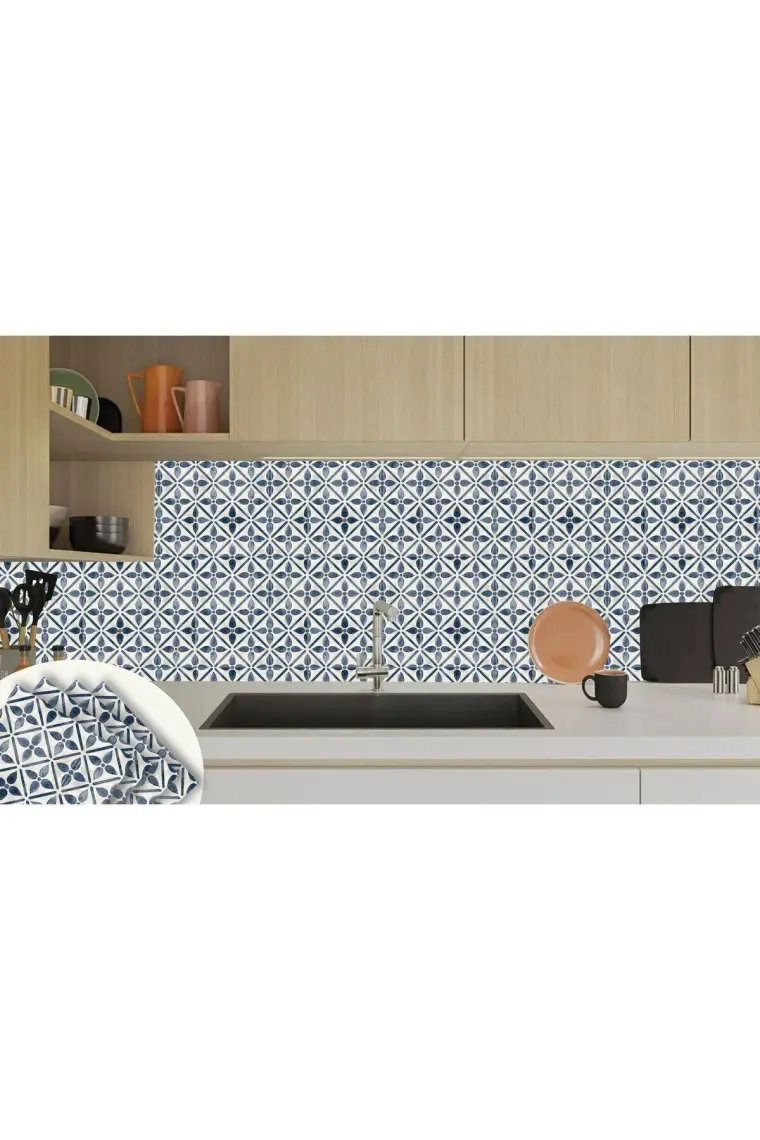 Tink Kendinden Yapışkanlı Serenıty Desenli Pvc Karo 30X30 cm 4'lü 0,36 M2