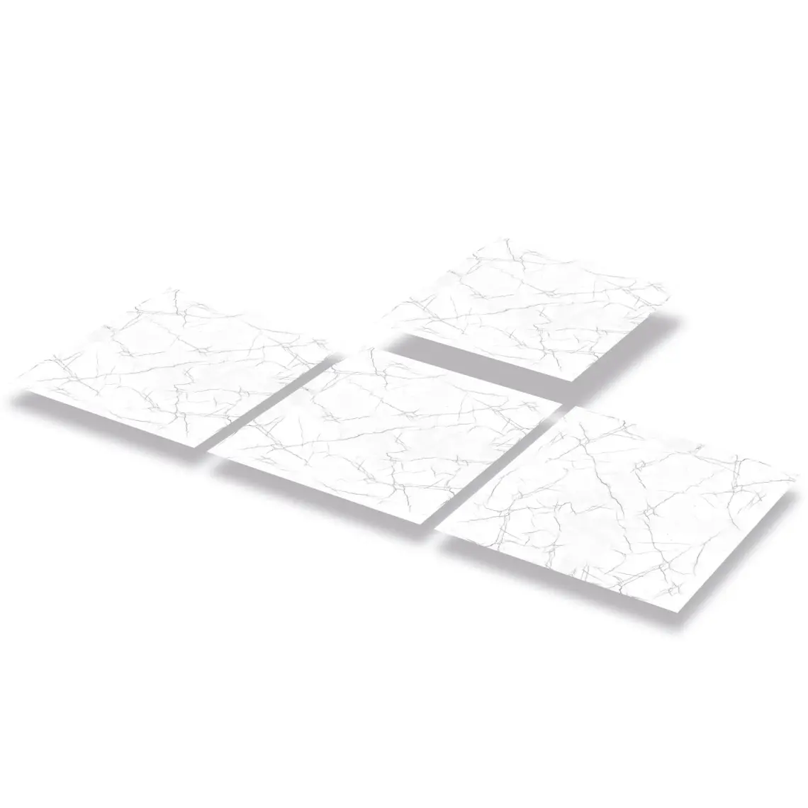 Tink Kendinden Yapışkanlı Silver Mermer Desenli Pvc Karo 30x30 cm 11 Adet 1m2