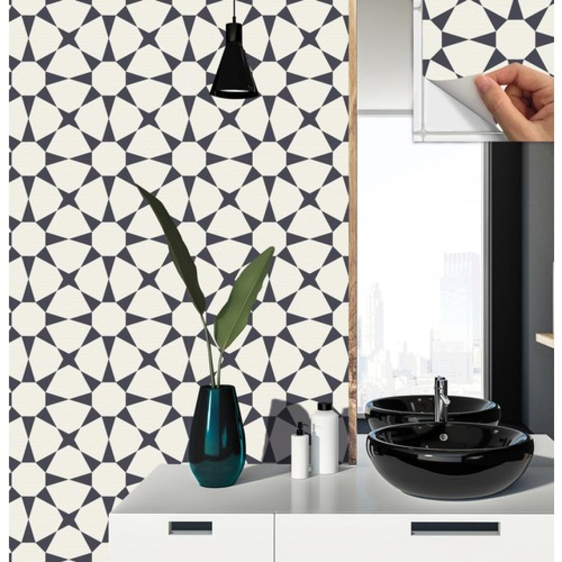 Tink Kendinden Yapışkanlı Yıldızlı Desenli Pvc Karo 30x30 cm 11 Adet 1m2
