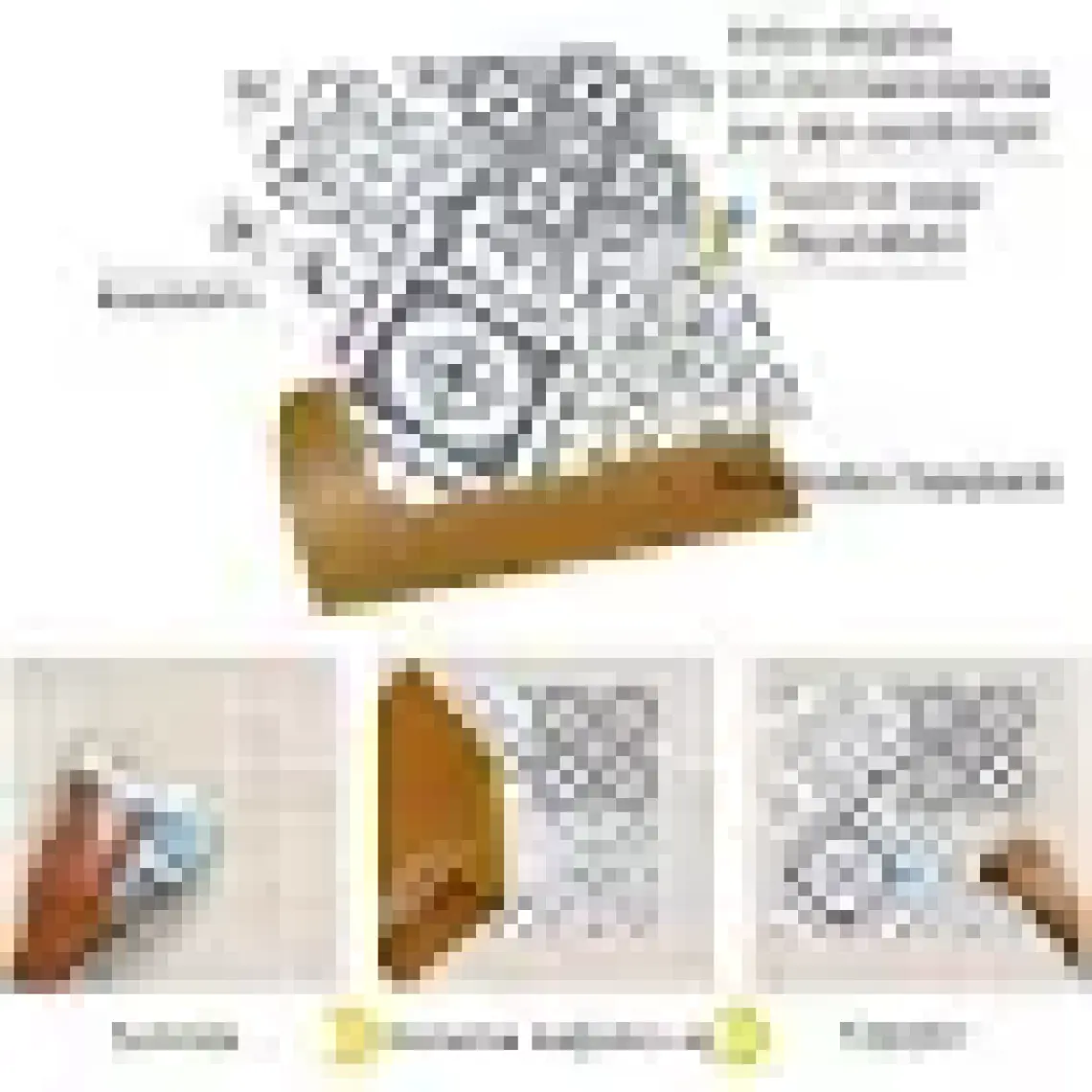 Tink Kendinden Yapışkanlı Banyo Kaplama Geometrik 010 Karma Desenli Pvc Karo 30x30 cm 11 Adet 1m2