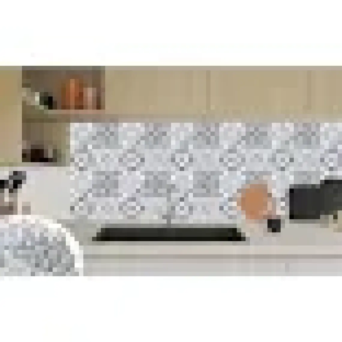 Tink Kendinden Yapışkanlı Banyo Kaplama Geometrik 010 Karma Desenli Pvc Karo 30x30 cm 11 Adet 1m2