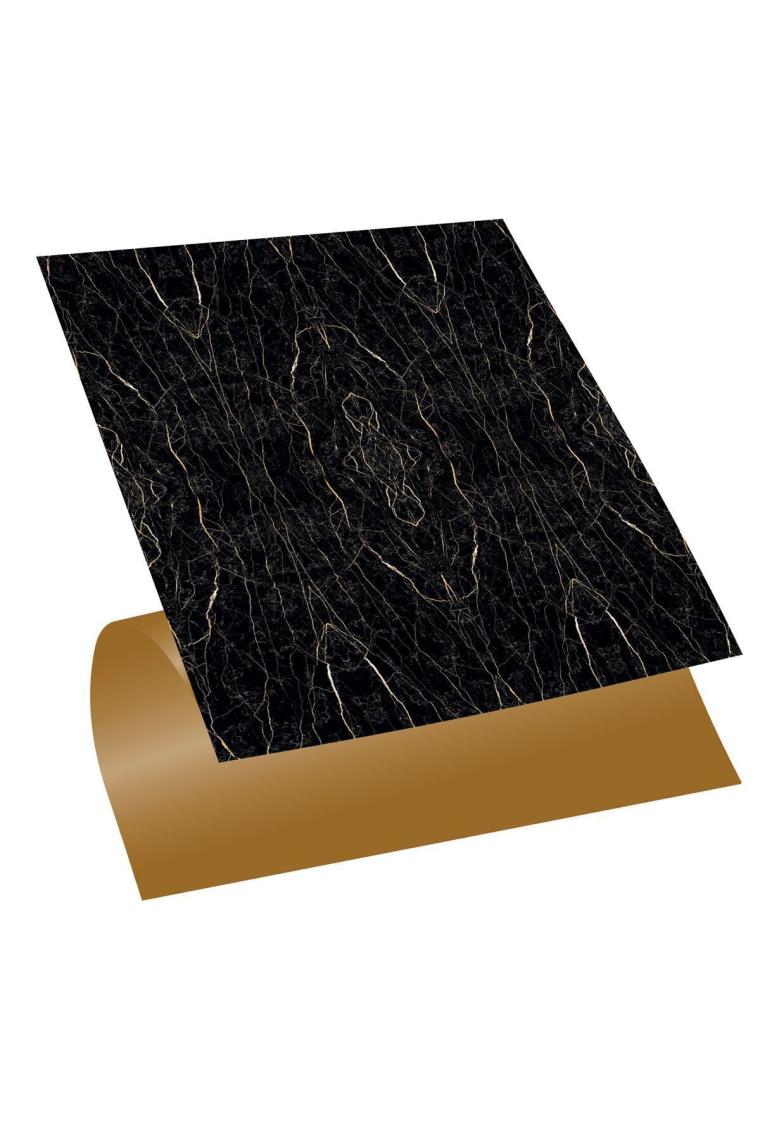 Tink Kendinden Yapışkanlı Siyah Mermer Desenli Pvc Karo 30X30 cm 4'lü 0,36 M2