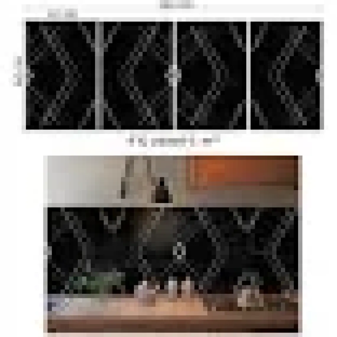 Tink Kendinden Yapışkanlı Siyah Desenli Pvc Panel 41x62 Cm 4 Adet 1 M²