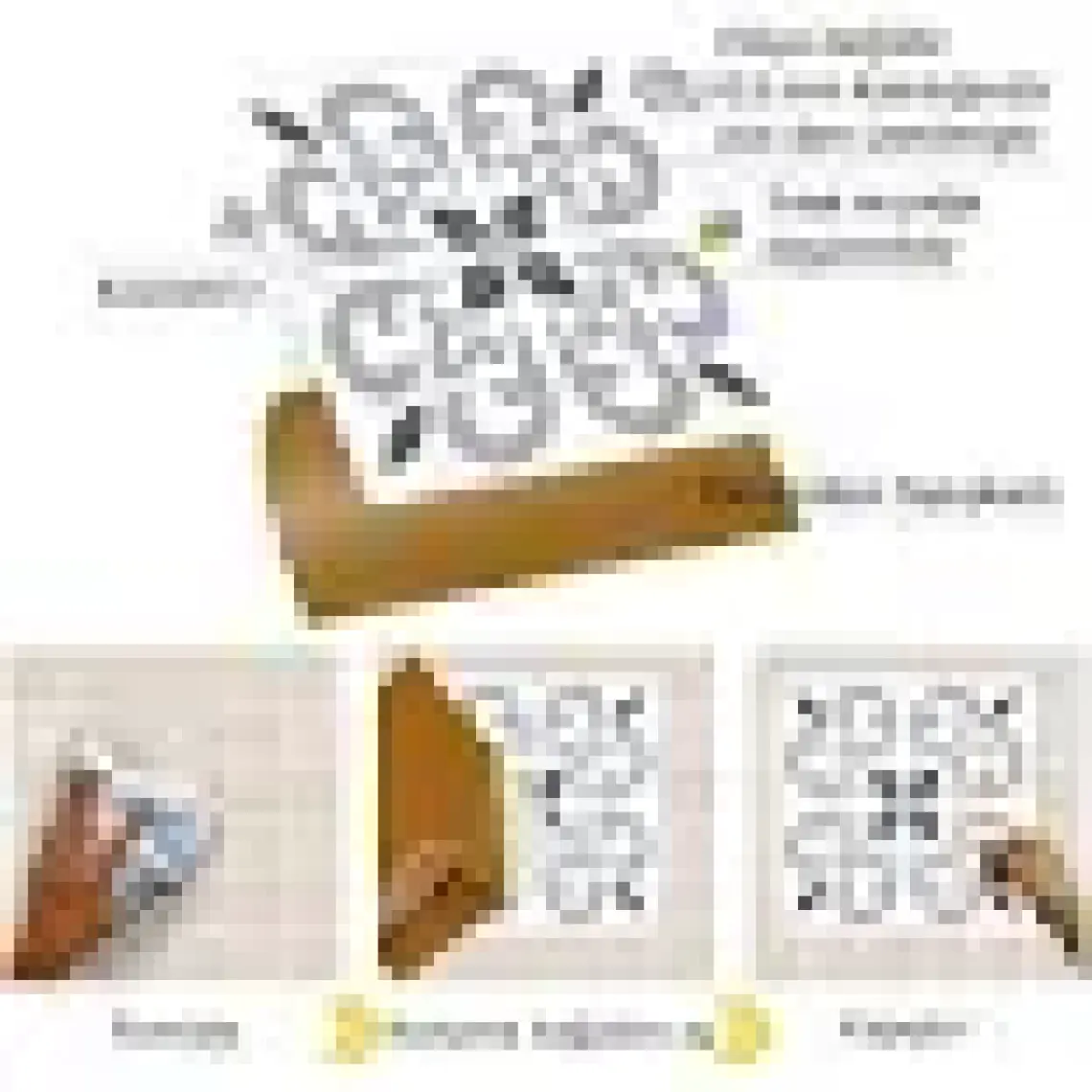 Tink Kendinden Yapışkanlı Banyo Mutfak Kaplama Geometrik 07 Desenli Pvc Karo 30X30 cm (11 Adet) 1 M2