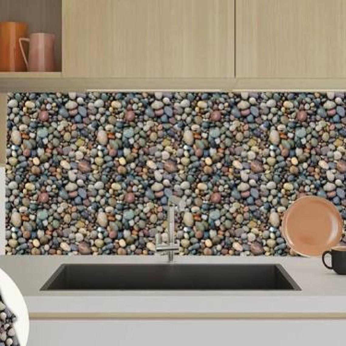 Tink Kendinden Yapışkanlı Çakıl Taşı Desenli Pvc Karo 30X30 cm 4'lü 0,36 M2