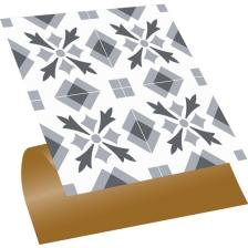 Tink Kendinden Yapışkanlı Mutfak Banyo Kaplama Geometrik 032 Desenli Pvc Karo 30x30 cm 11 Adet 1m2