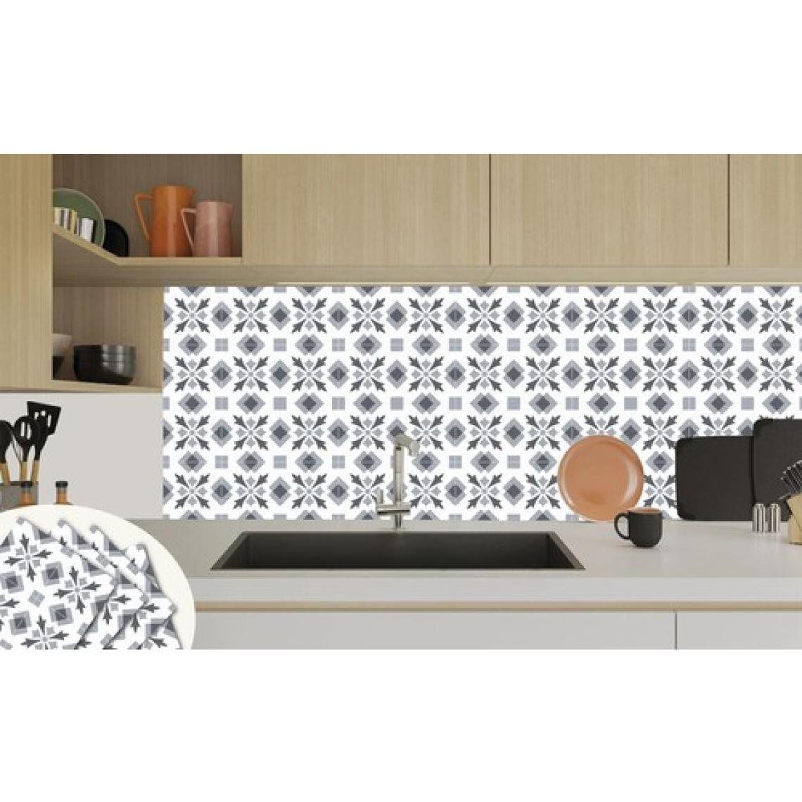 Tink Kendinden Yapışkanlı Mutfak Banyo Kaplama Geometrik 032 Desenli Pvc Karo 30x30 cm 11 Adet 1m2