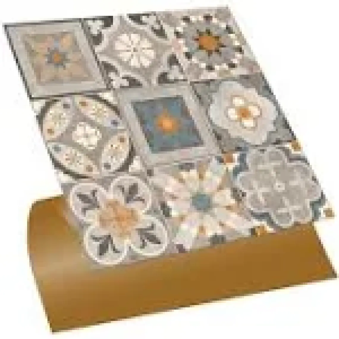 Tink Kendinden Yapışkanlı Apricot Desenli Pvc Karo 30X30 cm (11 Adet) 1m2