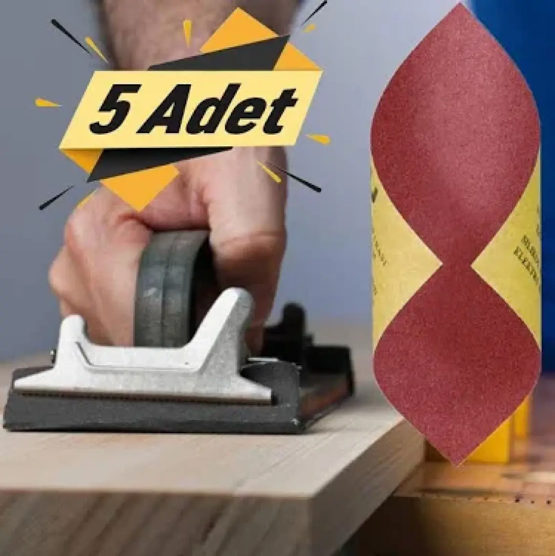 Badem10 Atlas Su Zımparası 1500 Kum Yumuşak Kağıt Yüksek Kalite 23X28 cm (5 ADET)
