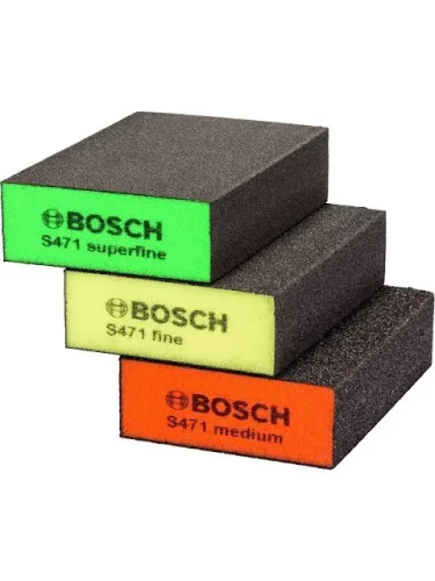 Esbifix Bosch S471 Takoz Sünger Zımpara Seti 3 Parça (2608621253)