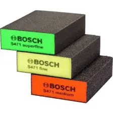 Esbifix Bosch S471 Takoz Sünger Zımpara Seti 3 Parça (2608621253)