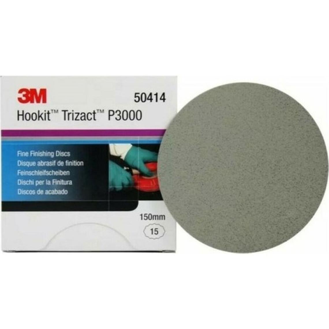3M 50414 Trizact Hookit P3000 Hassas Finisaj Diski Zımparası 150mm (1 Adet)