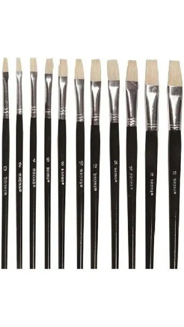 Brons Yağlı Boya Fırçası No:12 Br-516