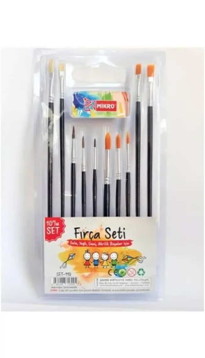 Mikro SET-110 Fırça Seti 10'lu