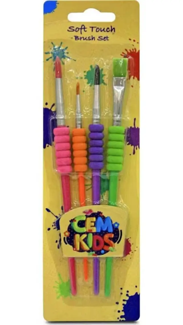 Cem Kids Soft Touch Fırça Seti 4'lü