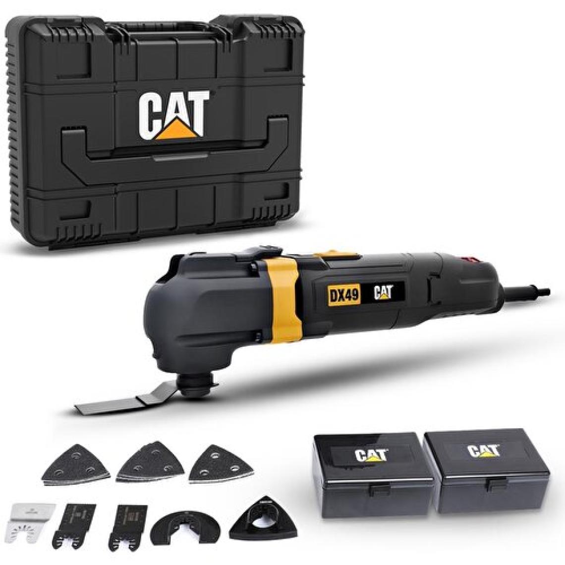 Cat DX49.1 350WATT Profesyonel Çok Amaçlı Devir Ayarlı Kesme Raspalama ve Zımpara + 14 Adet Aksesuar