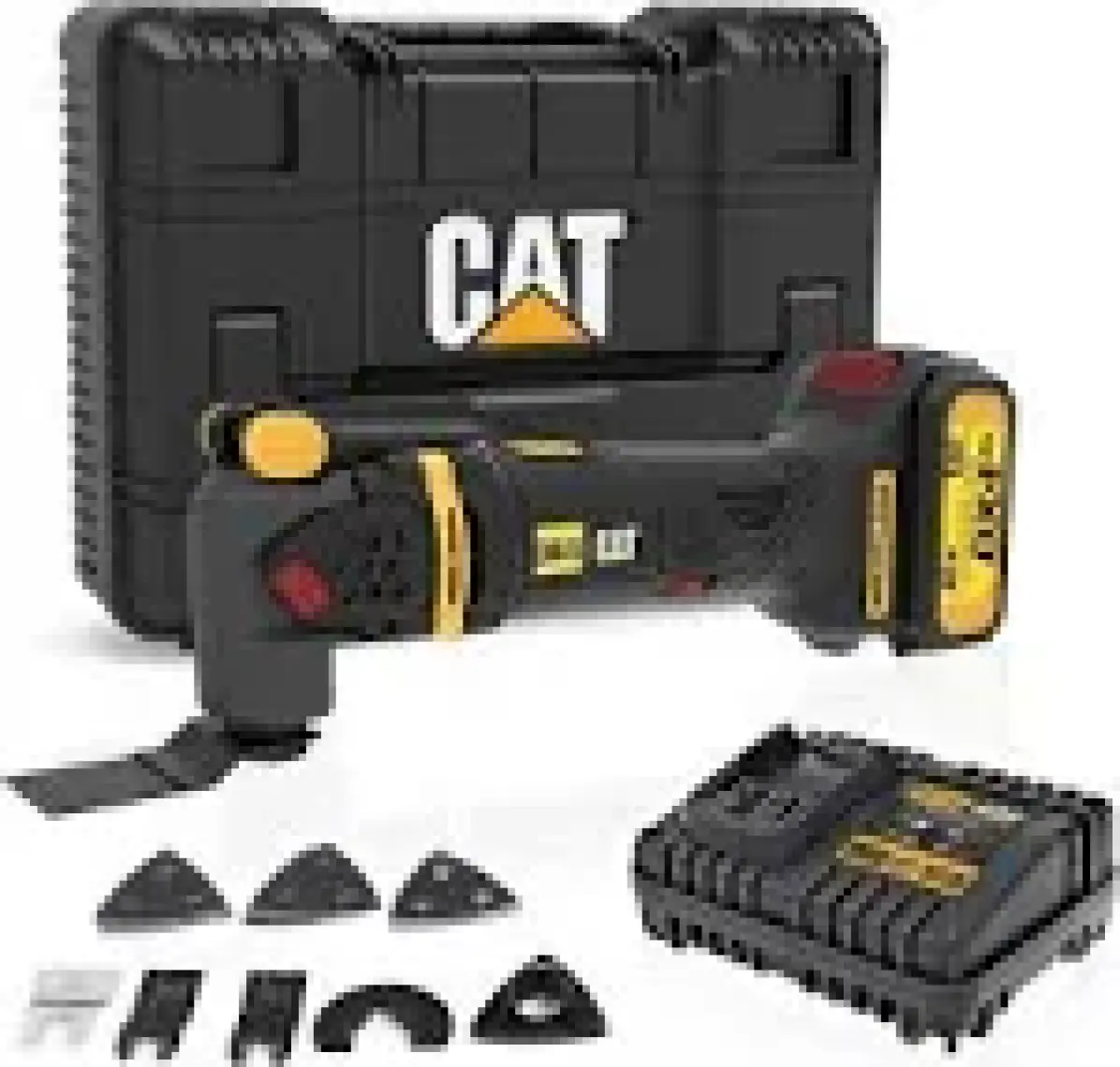 Cat DX41 18 Volt / 4.0 Ah Li-Ion Tek Akülü Kömürsüz Profesyonel Çok Amaçlı Devir Ayarlı Raspalama+14 Adet Aksesuar