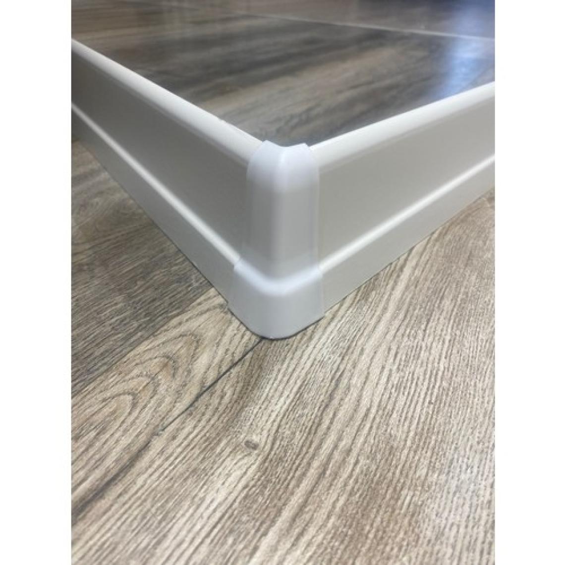 Pasha Dekor 8 cm Beyaz Süpürgelik İç Köşe Dış Köşe Aparat