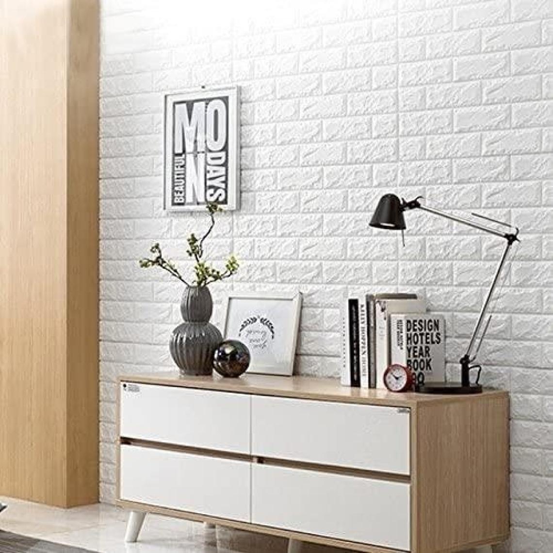 Renkli Duvarlar 70X38 CM(0,27M2)KENDINDEN Yapışkanlı 3D Esnek Duvar Kağıdı Paneli