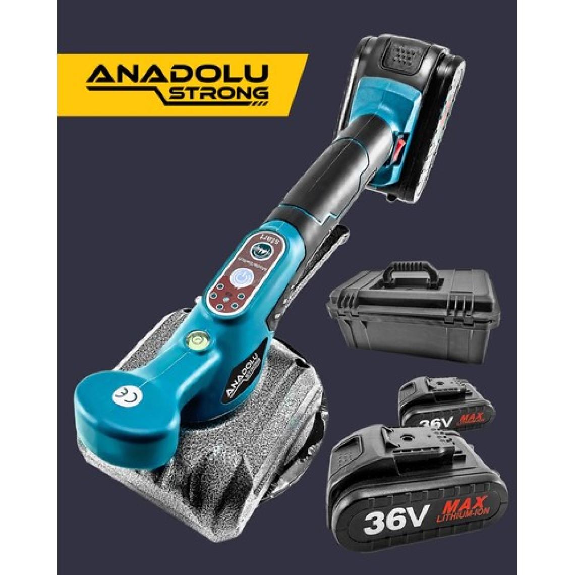 Anadolu Strong Pro Lityum Çift Akülü 36V TITREŞIMLI 80-100CM Fayans,kiremit Döşeme Vantuz Makinesi