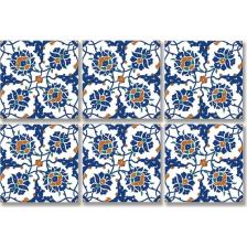 Tink Kendinden Yapışkanlı Çini Desenli Pvc Karo 20X20 cm 6'lı Paket