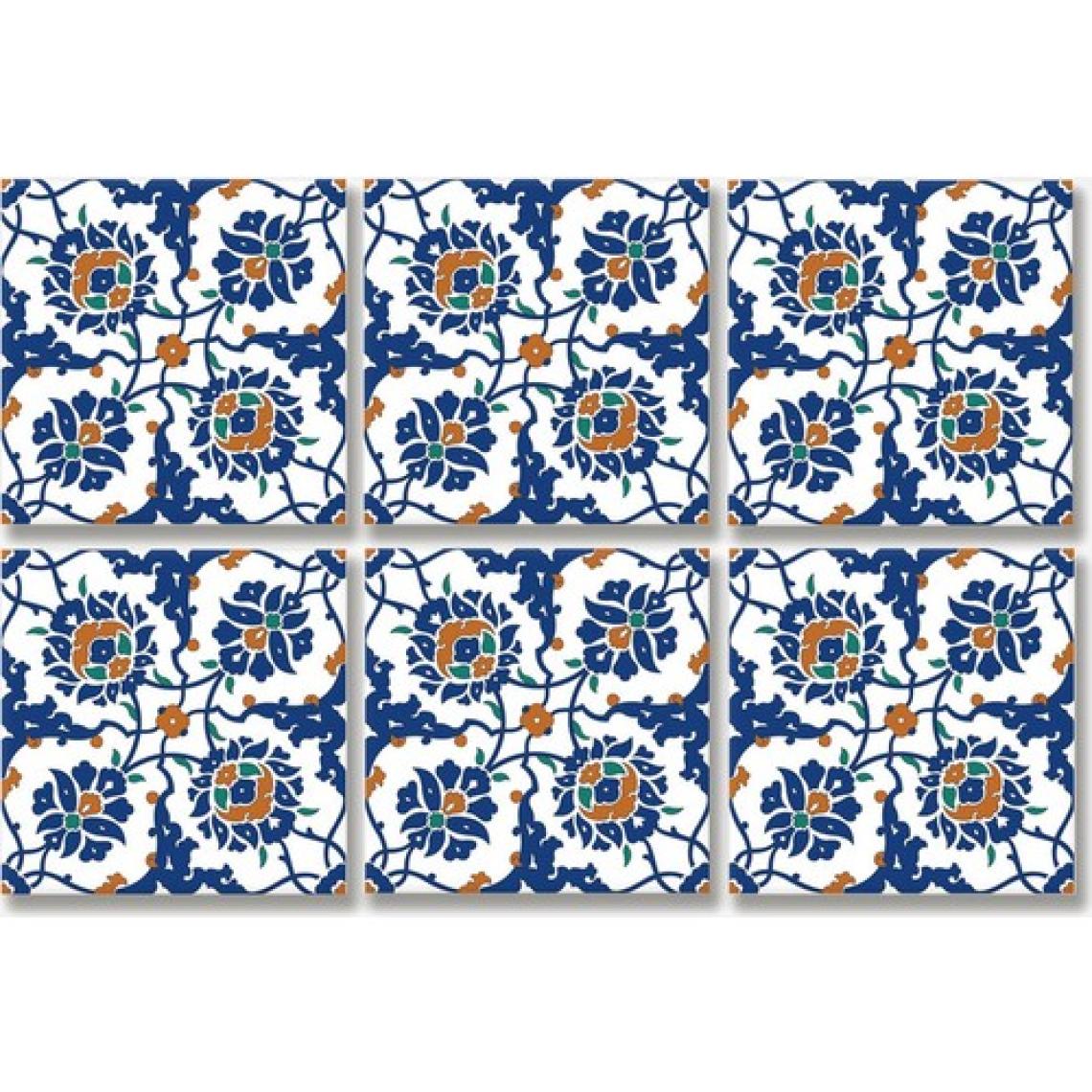 Tink Kendinden Yapışkanlı Çini Desenli Pvc Karo 20X20 cm 6'lı Paket