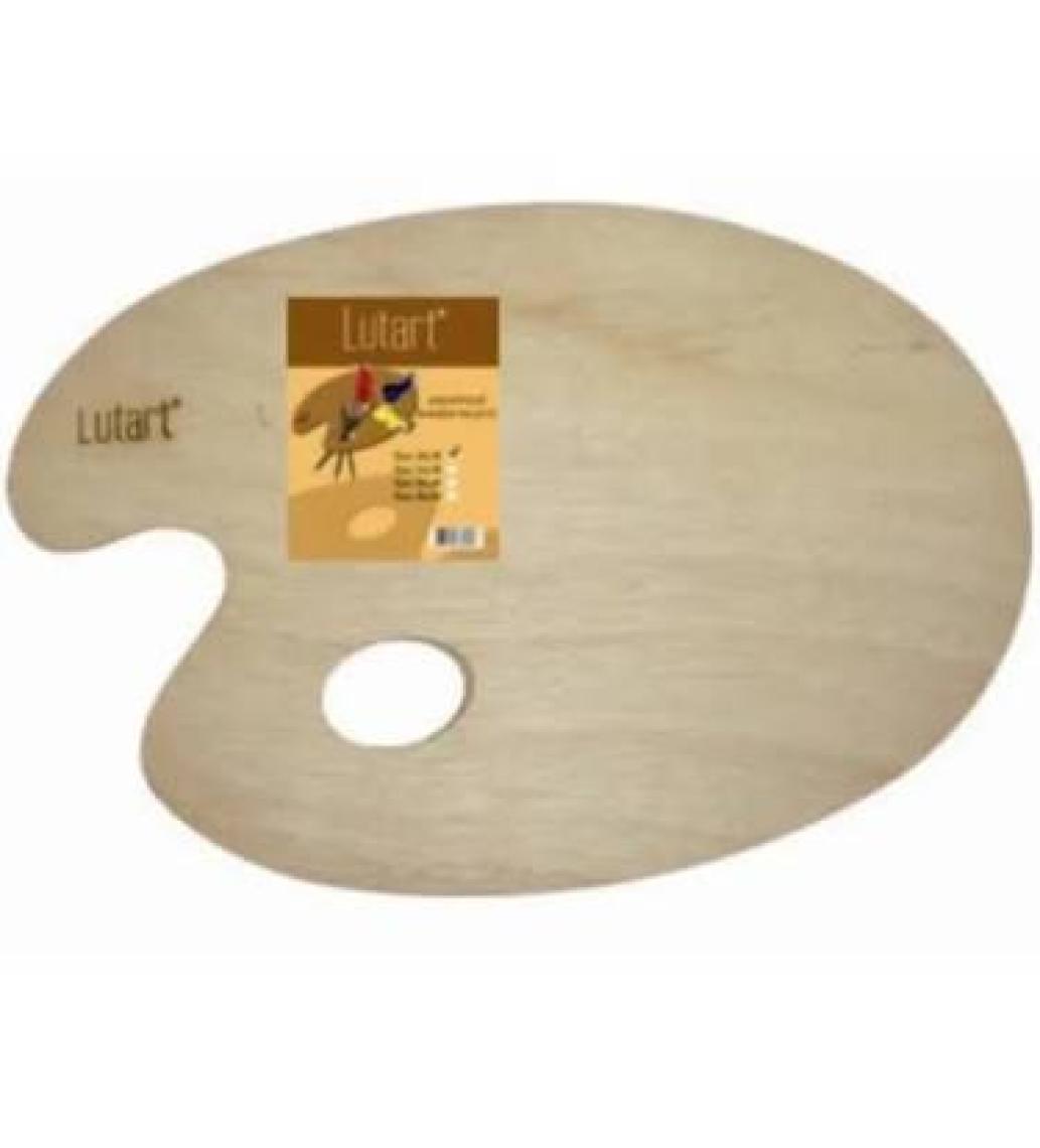 Lutart Oval Ahşap Palet 24X30 Cm