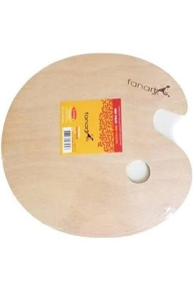 Hobi24 Ahşap Oval Palet 30 x 40 cm