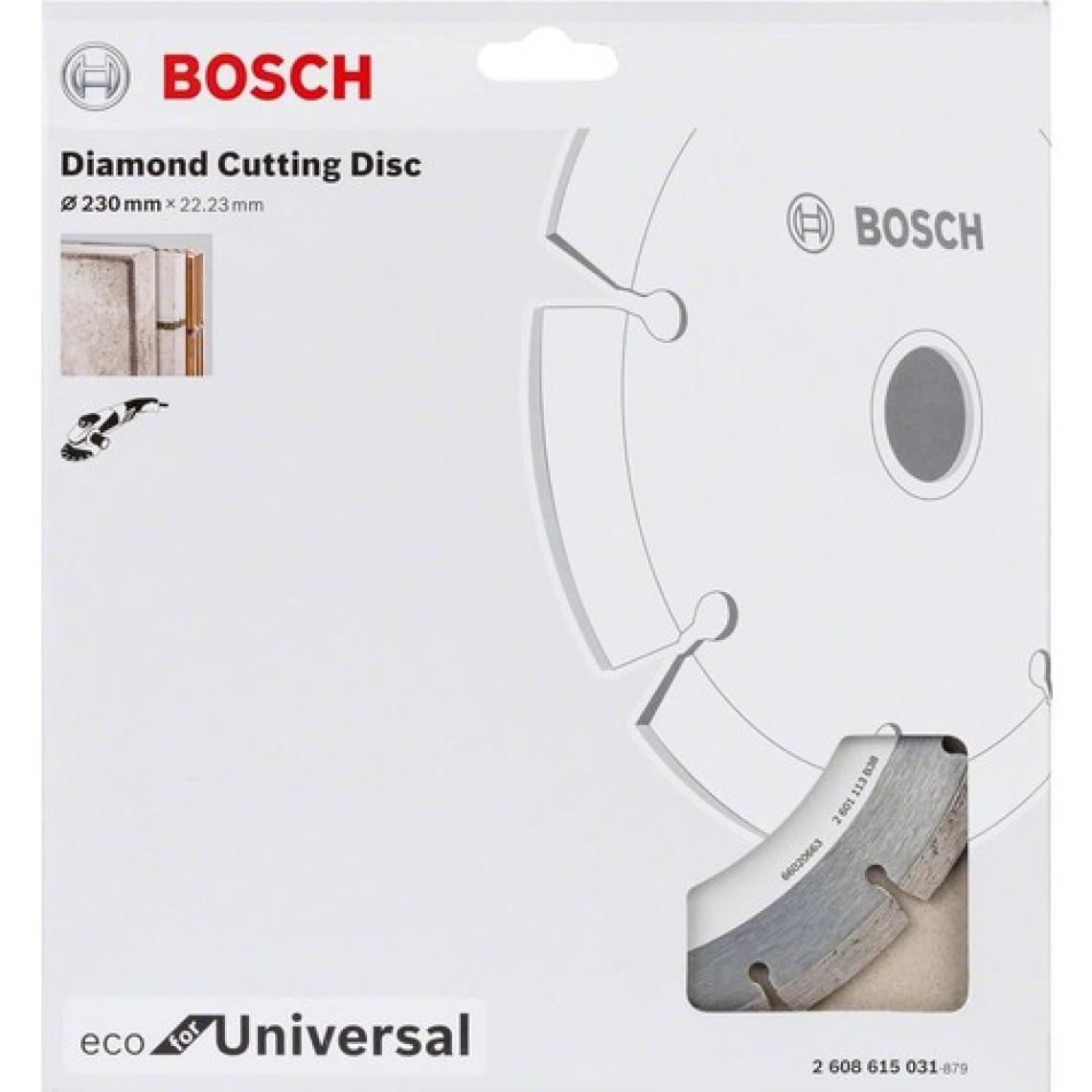 Bosch - Ekonomik Seri Genel Yapı Malzemeleri Için Elmas Kesme Diski 230 mm