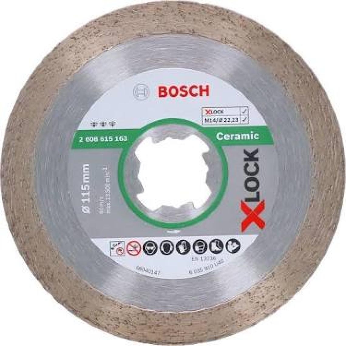 Bosch X-LOCK Standard Seri Seramik İçin Elmas Kesme Diski 115 mm