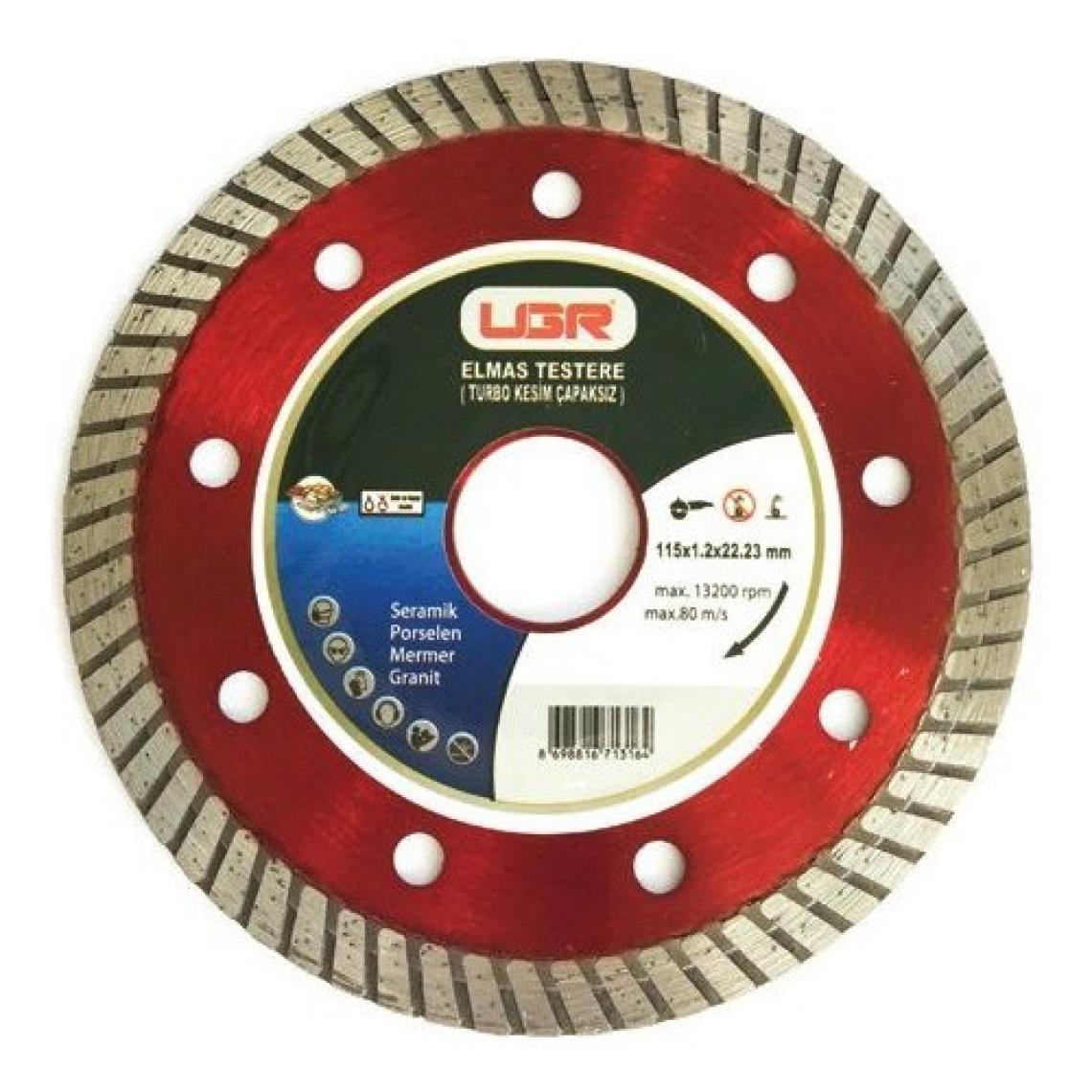 UGR ELMAS DAİRE TESTERE(T.ÇAPAKSIZ) 115X22.23X1.2x1MM