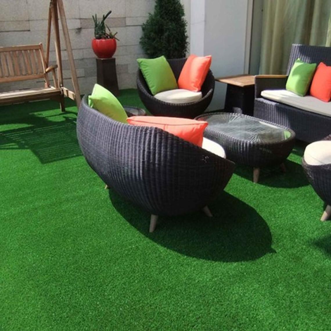 ISM Suni Çim Halı Serisi Yeşil 8 mm En 4 metre