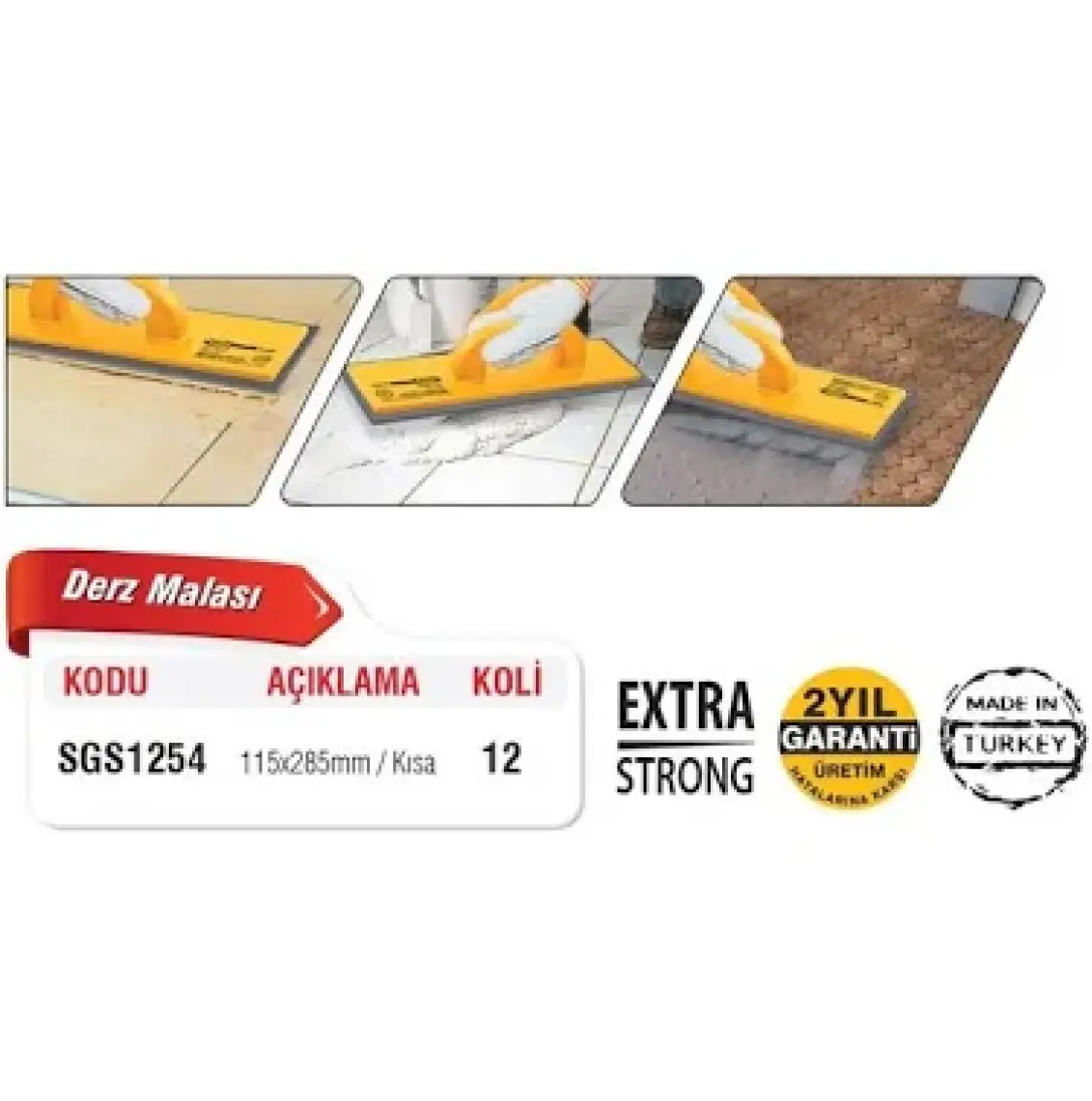 Sgs Kısa Derz Malası Sgs1254 (1 Adet)